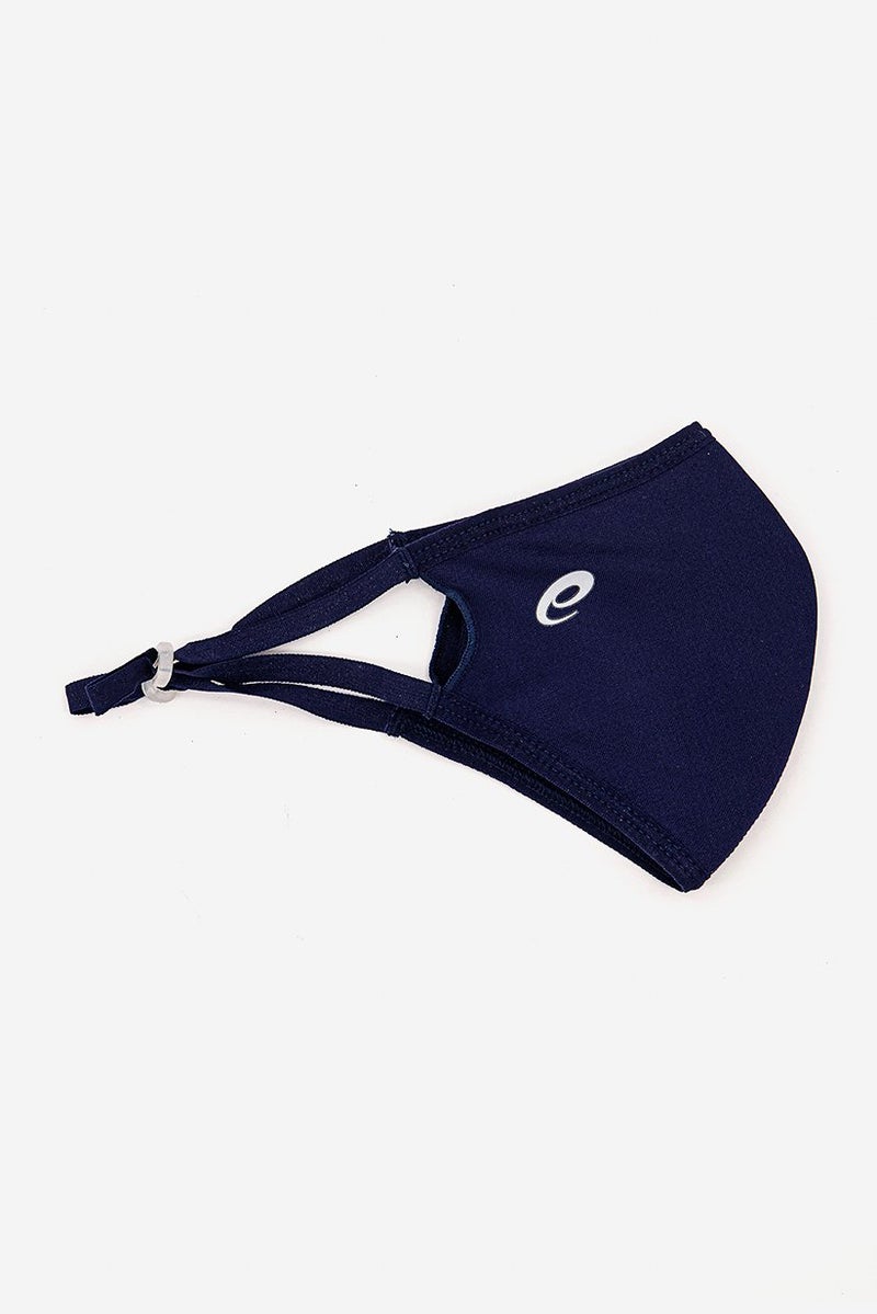 asics Men Protective 3 Layer Face Mask, Navy - Image 1